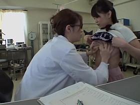 Dildo fuck for hot Jap during her medical examination