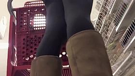 Notebook between hot thighs