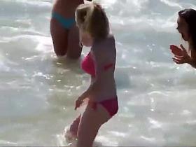 Busty girl accidentally shows nudity