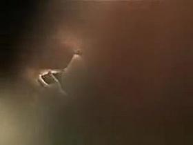 Teen girl in a chaning room, peeped through a hole