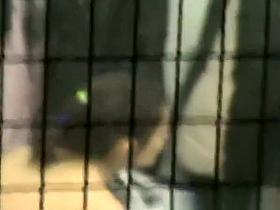 Locker room window spy