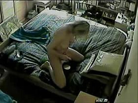 My gf watching pussy in a mirror while she masturbates