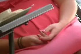 blonde spreads legs for me