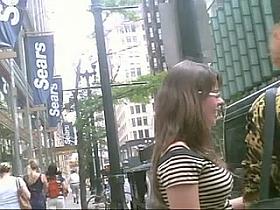 Upskirted a Cute & Sexy Woman With a Sweet Round Ass!