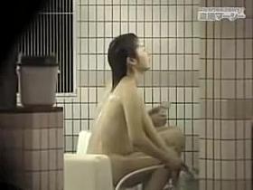 Hidden cam in shower recording sweet Asian amateurs nude