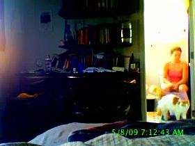 Sexy teen is filming herself solo on camera