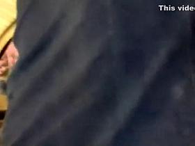 Pussy slipped out of a yellow thong