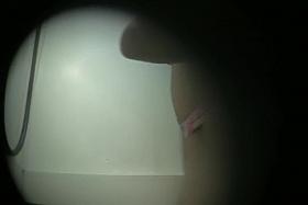 Girl bends over putting on lingerie on changing room spy cam snr26