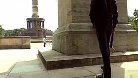 Petite brunette banged in crowded bar