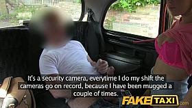 FakeTaxi: Youthful blond takes money for backseat blow job