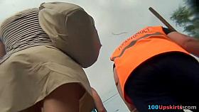 Cutie got her hawt belt upskirt spied