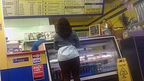 Candid BIg Booty in Tights