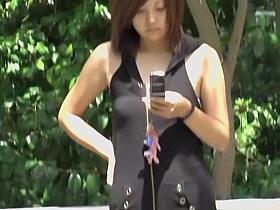 Babe with the black zip skirt got sharked without notice