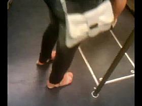 Feet in a metro train - U-Bahn-Fuesse