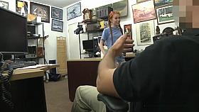 Very slim teen drilled by nasty pawn man