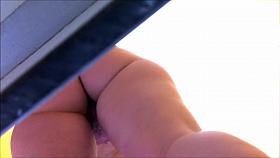 Amateur butt in changing room up skirt and also naked