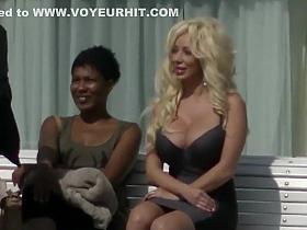 Peeping on porn star kind of blonde