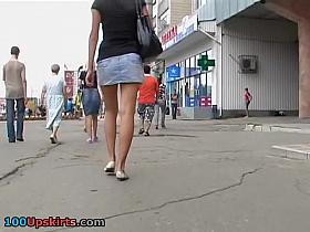 Voyeur sexy denim petticoat