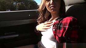 Brunette and horny Hayden Hennessy gets fucked by a stranger