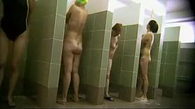 Milfs and matures get clean in the showers