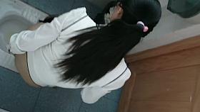 Asain bunnies captured on a squat toilet spy cams