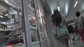 Subway summer suit upskirt