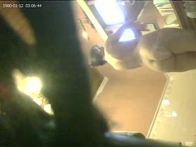 moisturising her sexy swinging flaps and firm round butt