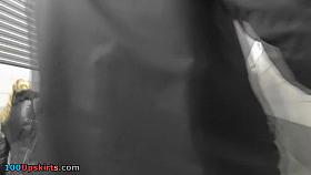 Sexy bubble wazoo in taut grey panties