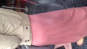 Very sexy ass in pink dress