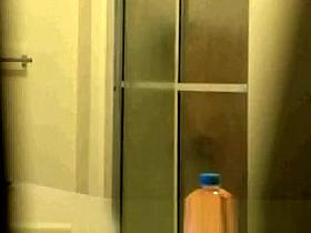 My wife coming out of the shower