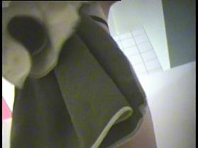 Incredible front and back view of cute dressing room girl