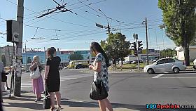 Obese legs of non-professional fem discharged up petticoat