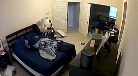 Wife's titties in the bedroom