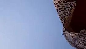 UPSKIRT--BRIEF UPPIE OF THIS BBW LATINA