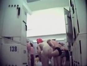 Curvaceous proud bimbo showing off all her attributes in the changing room