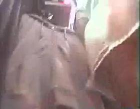 Upskirt - girl in a shopping center