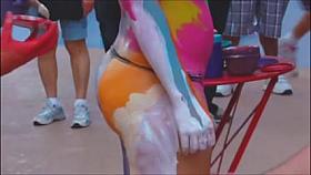 Sexy Naked Body Paint Part 1