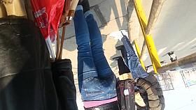 spy sexy teens ass in station romanian