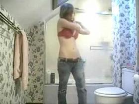 Spy webcam in bath - busted