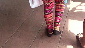 Leggins Multicolores Mas Short Celeste Ricos Culos