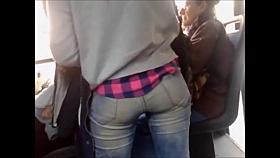 hidden cam, good public ass, sexy brunette