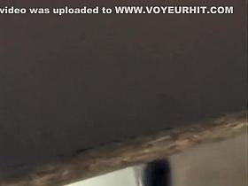 Women pissing in public toilets