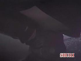 Asshole stretching scene of tempting long-legged cutie being nicely intercepted