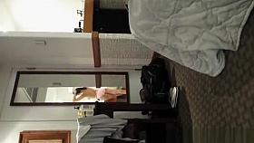 Man films wife combing hair