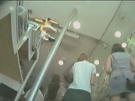 Public upskirt voyeur with amazing teens