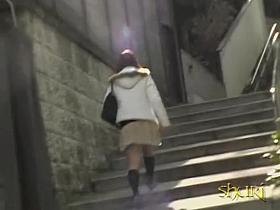 Playful hottie getting pulled into hot sharking action during the afternoon