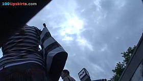 Denim and pleated skirts