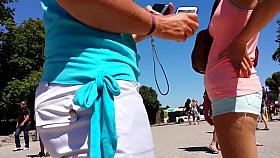 SEXY ASS MINI BLUE SHORT CARCA