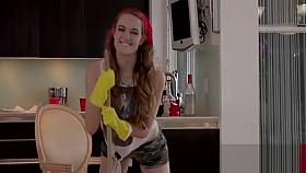 Adorable cock servicing voyer