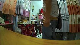 Wanking to an Asian lady in her store